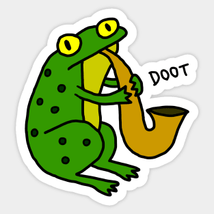 Jazz Frog (color) Sticker